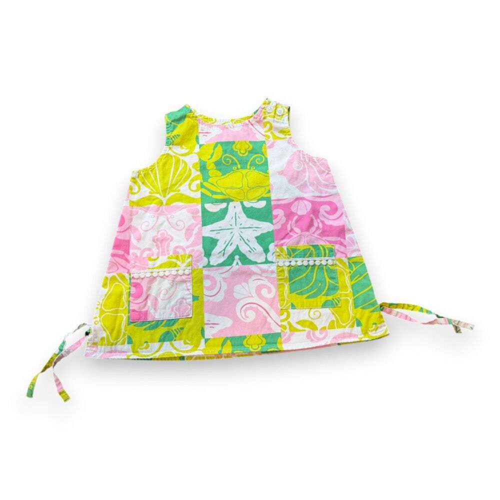 Lilly Pulitzer Ocean-Themed Patchwork Dress 18-24 Months